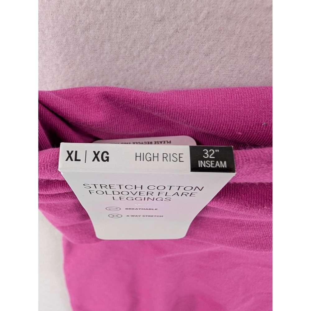 Victoria's Secret PINK Womens XL Pink Y2K Foldover Flare Heart Leggings NWT - Picture 11 of 11